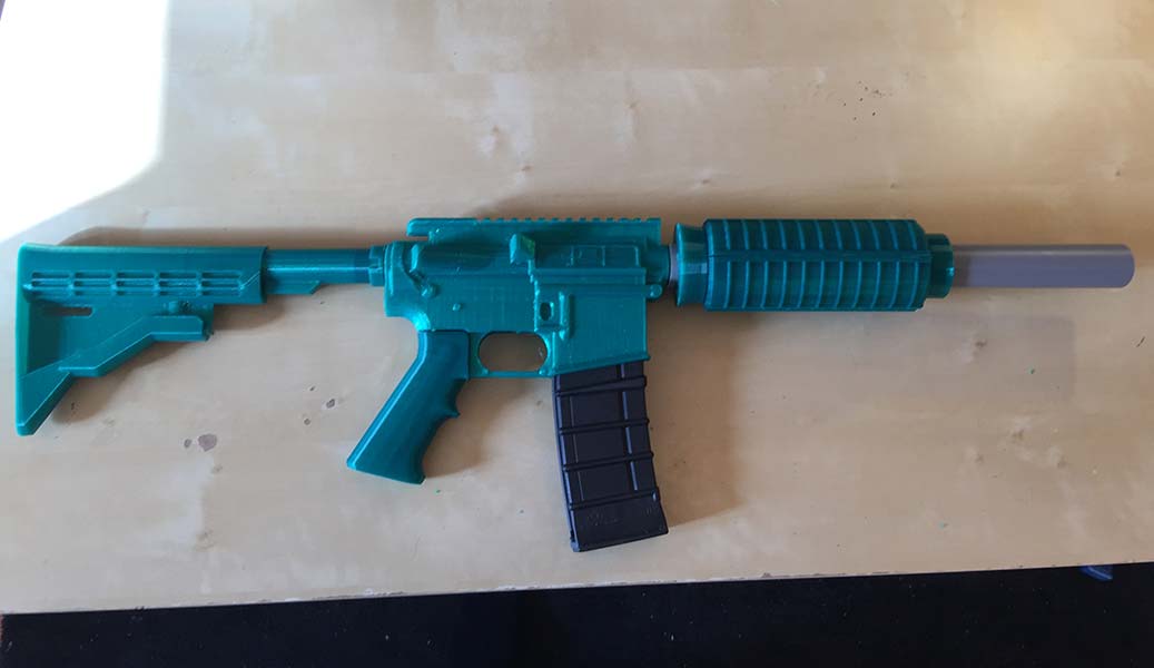 Our 3D printed laser tag gun