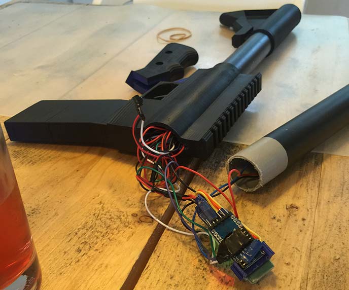 Inner parts of the assault rifle prototype
